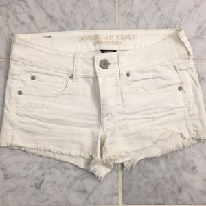 American Eagle Outfitters White Jean Shorts